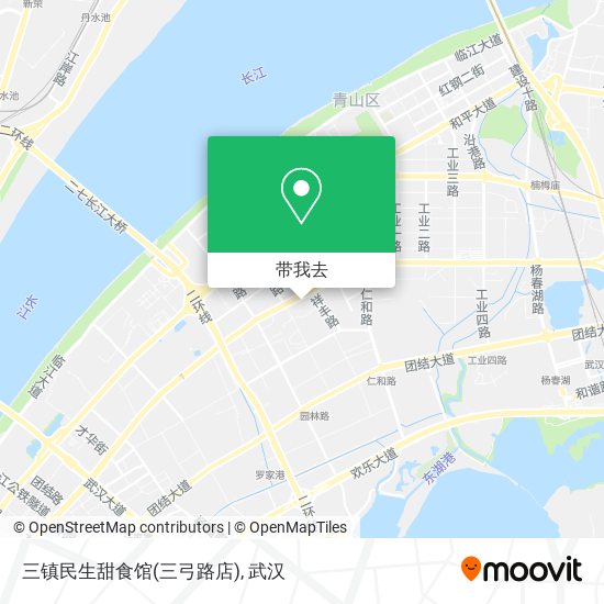 三镇民生甜食馆(三弓路店)地图