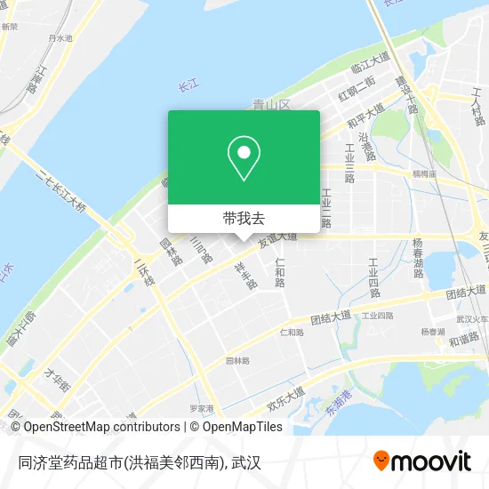 同济堂药品超市(洪福美邻西南)地图