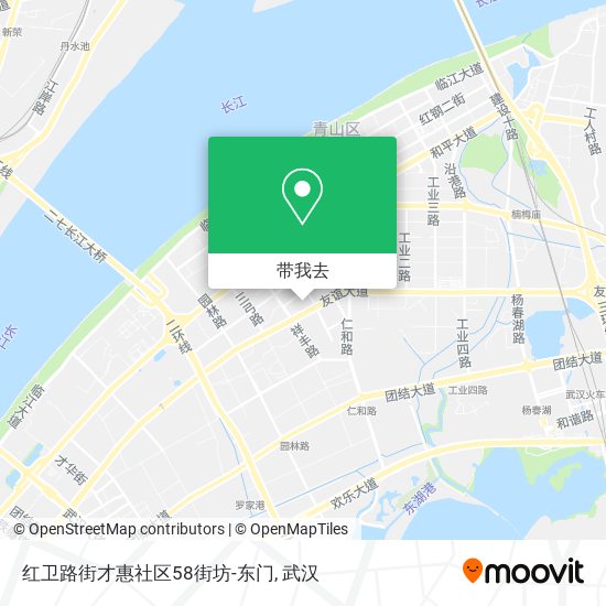 红卫路街才惠社区58街坊-东门地图