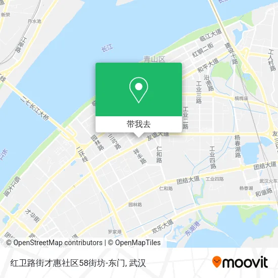 红卫路街才惠社区58街坊-东门地图