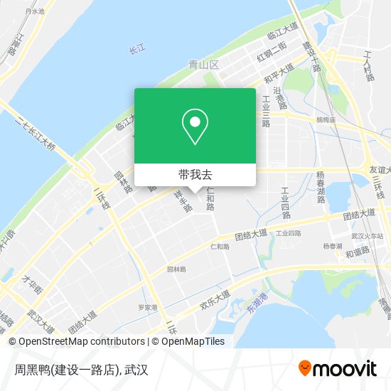 周黑鸭(建设一路店)地图