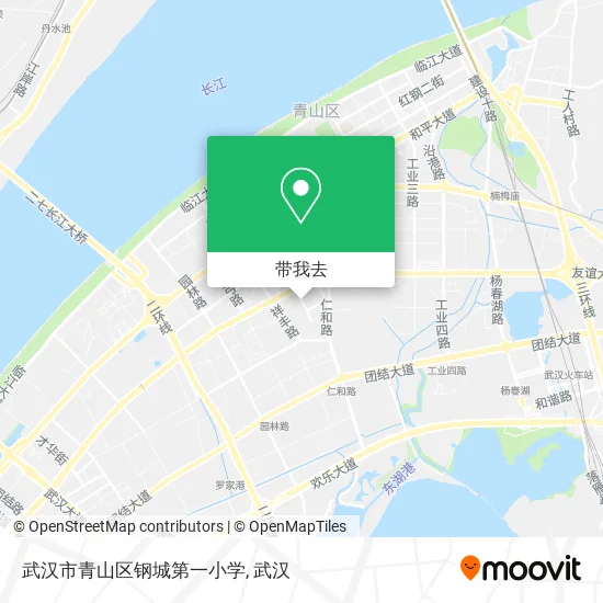 武汉市青山区钢城第一小学地图