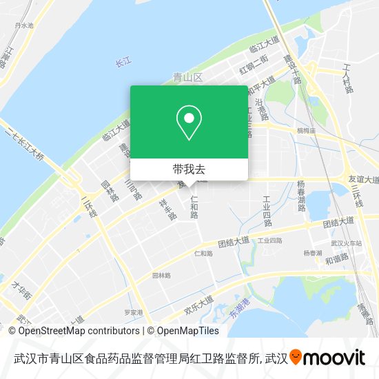 武汉市青山区食品药品监督管理局红卫路监督所地图