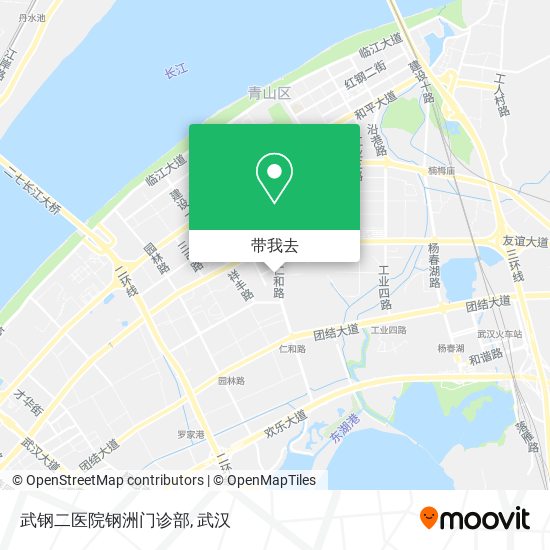 武钢二医院钢洲门诊部地图