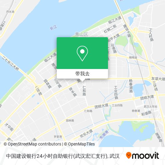 中国建设银行24小时自助银行(武汉宏汇支行)地图