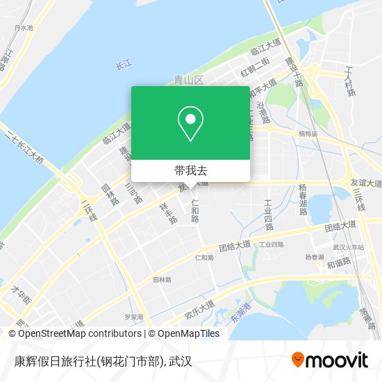 康辉假日旅行社(钢花门市部)地图