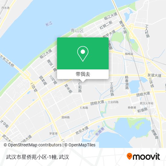 武汉市星侨苑小区-1幢地图