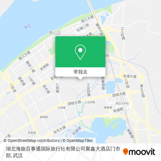 湖北海旅百事通国际旅行社有限公司聚鑫大酒店门市部地图