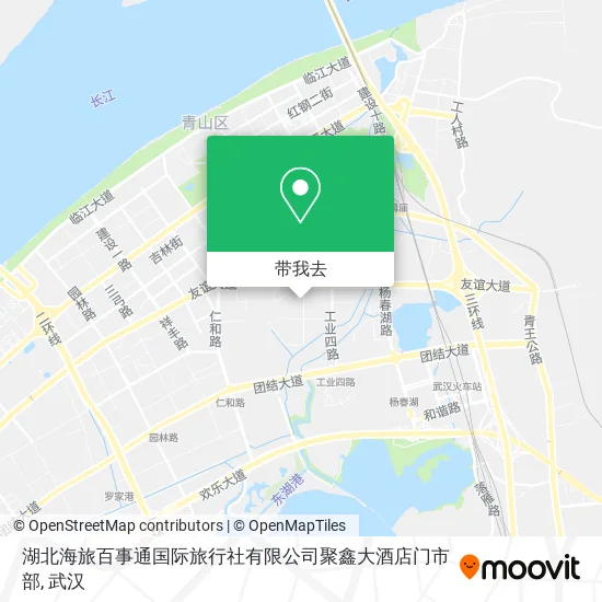 湖北海旅百事通国际旅行社有限公司聚鑫大酒店门市部地图