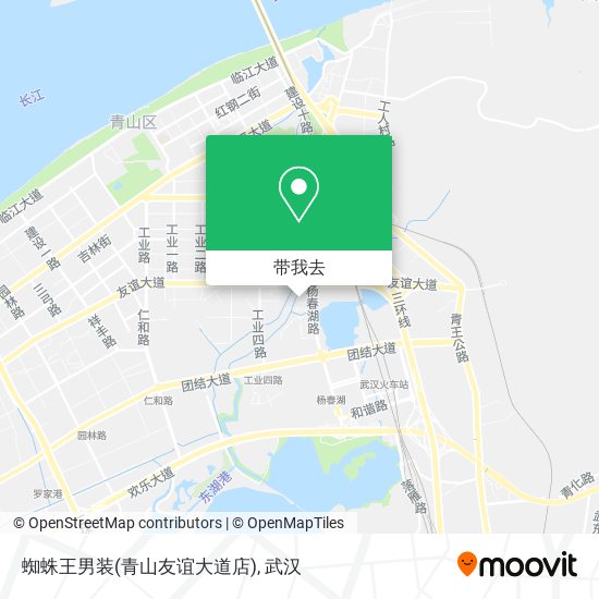 蜘蛛王男装(青山友谊大道店)地图