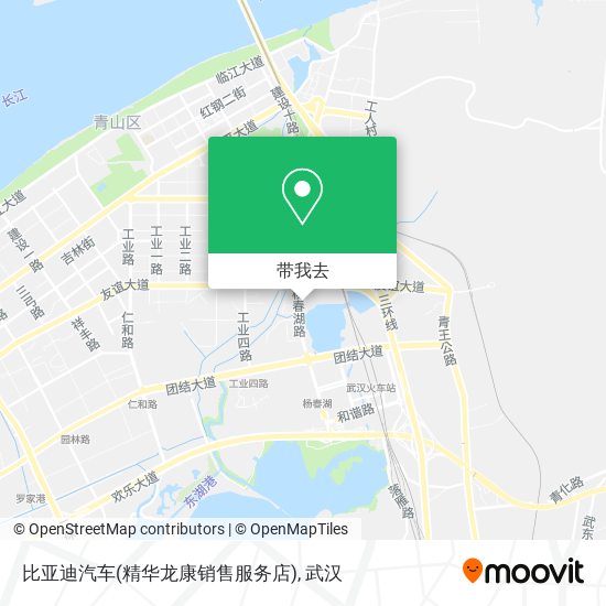 比亚迪汽车(精华龙康销售服务店)地图