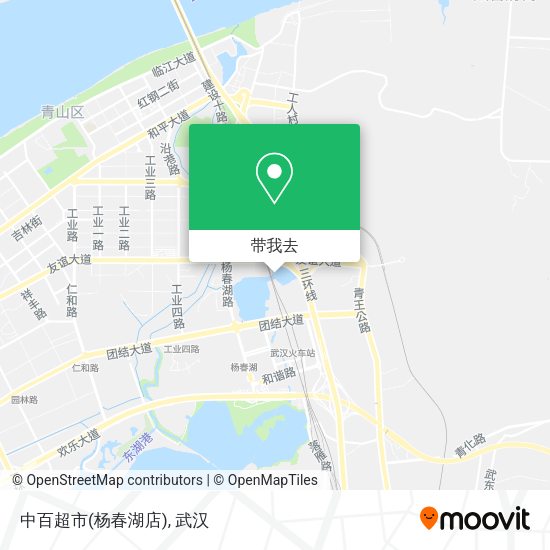 中百超市(杨春湖店)地图