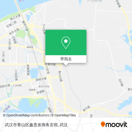 武汉市青山区鑫贵发商务宾馆地图