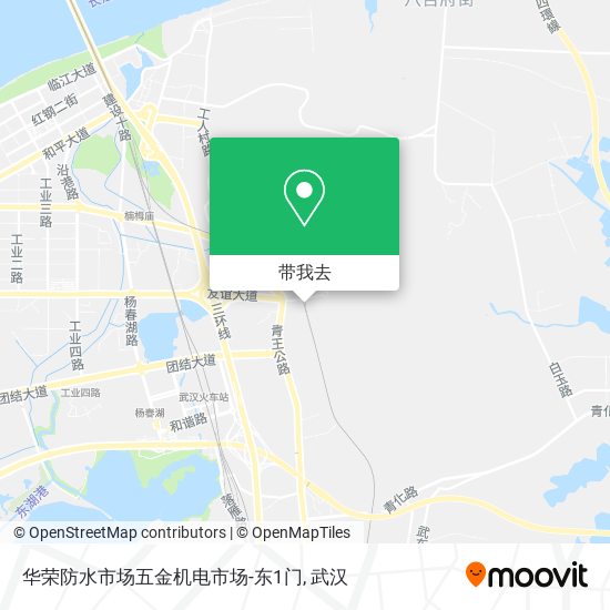 华荣防水市场五金机电市场-东1门地图