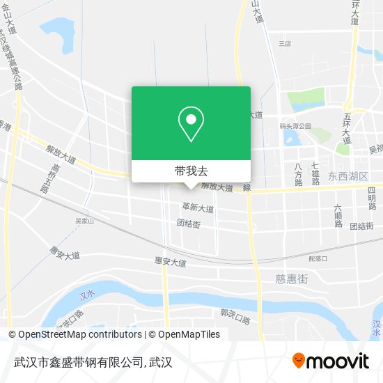 武汉市鑫盛带钢有限公司地图