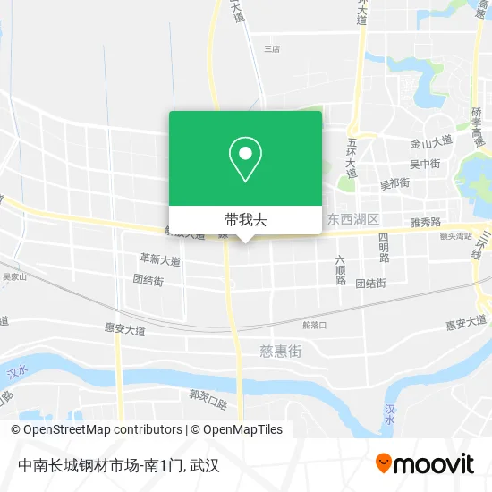 中南长城钢材市场-南1门地图