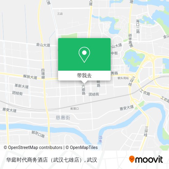华庭时代商务酒店（武汉七雄店）地图