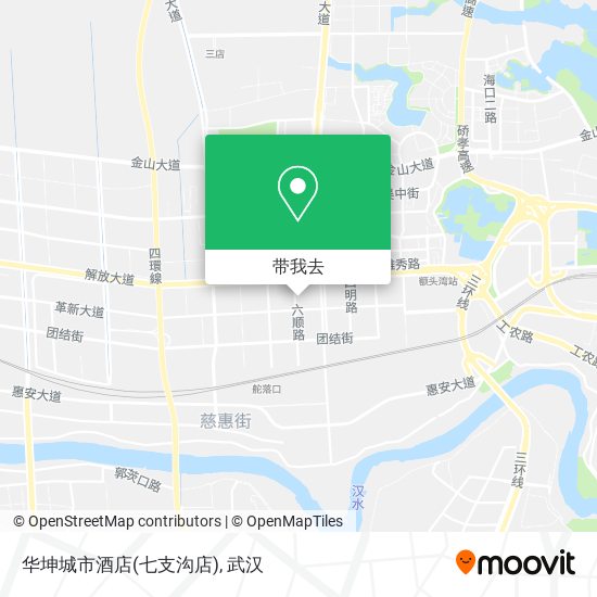 华坤城市酒店(七支沟店)地图