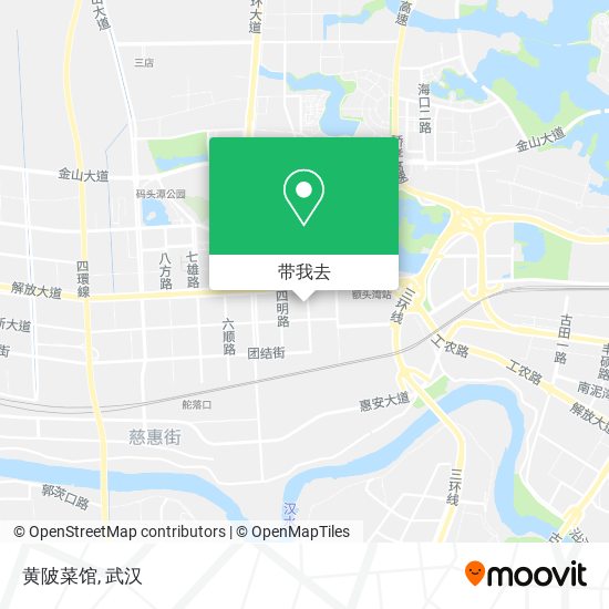 黄陂菜馆地图