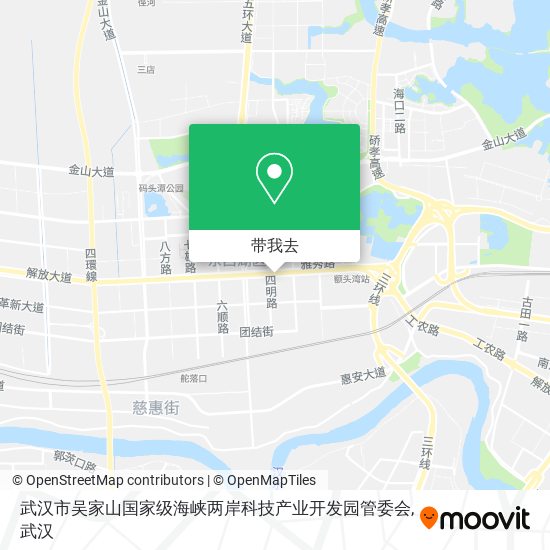 武汉市吴家山国家级海峡两岸科技产业开发园管委会地图