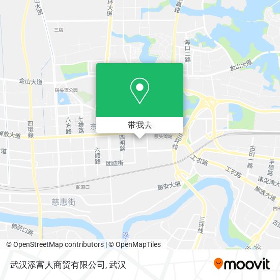 武汉添富人商贸有限公司地图