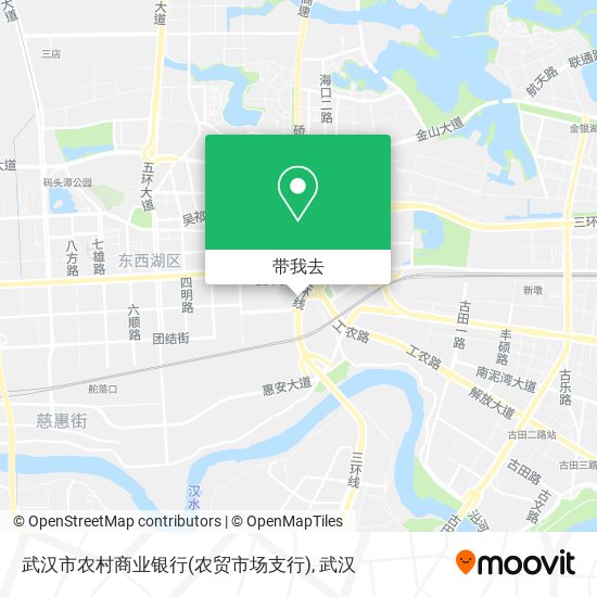 武汉市农村商业银行(农贸市场支行)地图