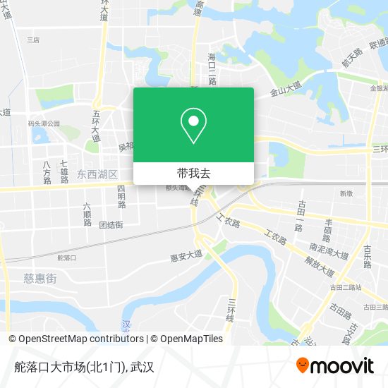 舵落口大市场(北1门)地图