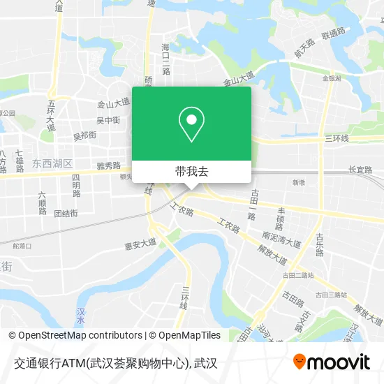 交通银行ATM(武汉荟聚购物中心)地图
