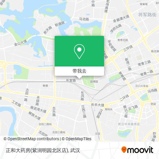 正和大药房(紫润明园北区店)地图