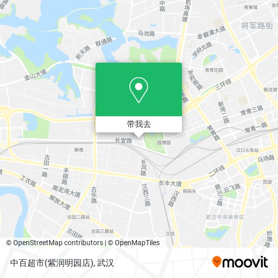 中百超市(紫润明园店)地图