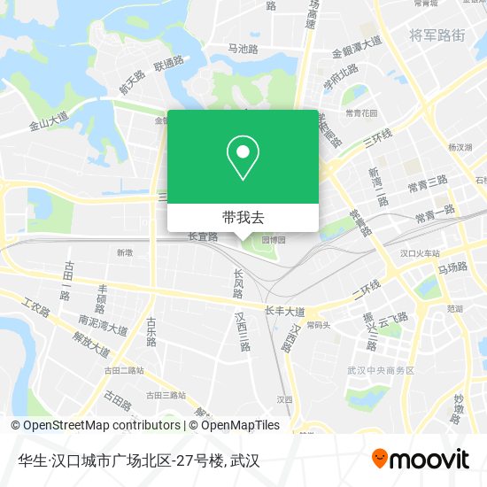 华生·汉口城市广场北区-27号楼地图