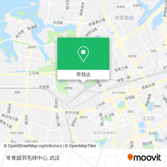 常青园羽毛球中心地图