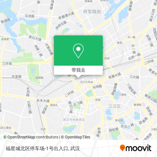 福星城北区停车场-1号出入口地图