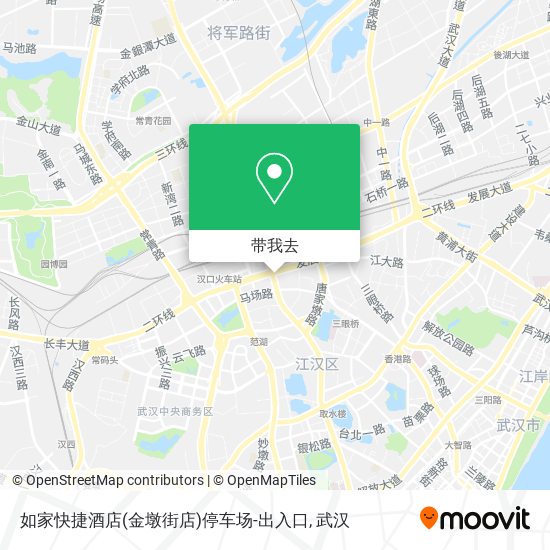 如家快捷酒店(金墩街店)停车场-出入口地图