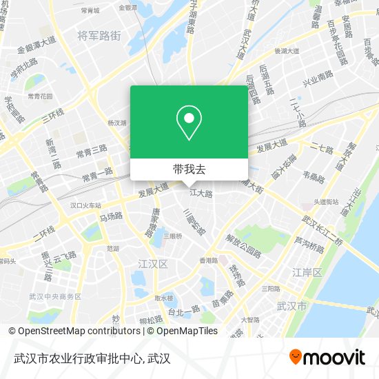 武汉市农业行政审批中心地图