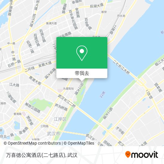 万喜德公寓酒店(二七路店)地图