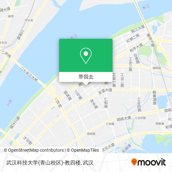 武汉科技大学(青山校区)-教四楼地图