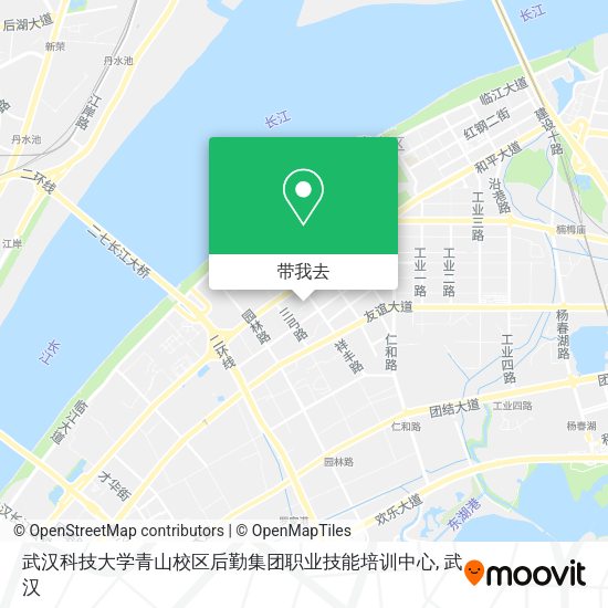 武汉科技大学青山校区后勤集团职业技能培训中心地图