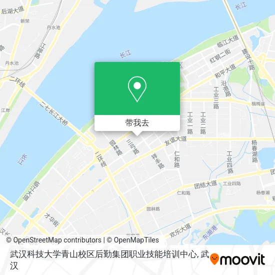 武汉科技大学青山校区后勤集团职业技能培训中心地图