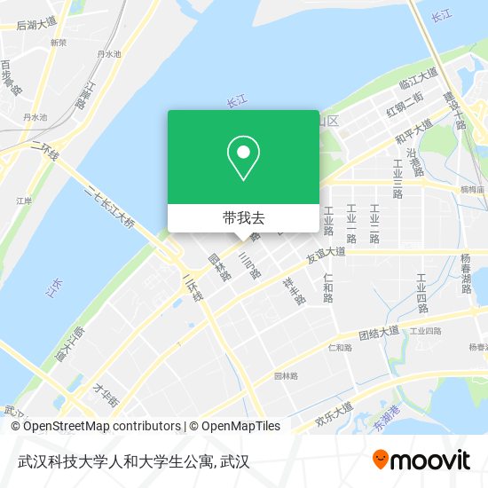 武汉科技大学人和大学生公寓地图