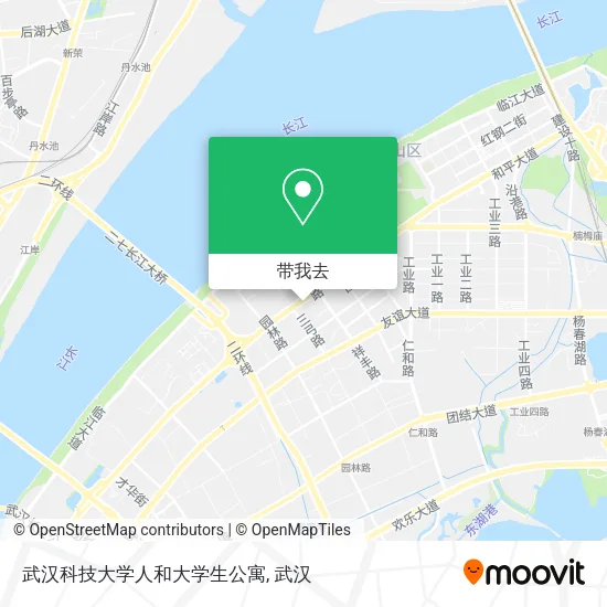 武汉科技大学人和大学生公寓地图