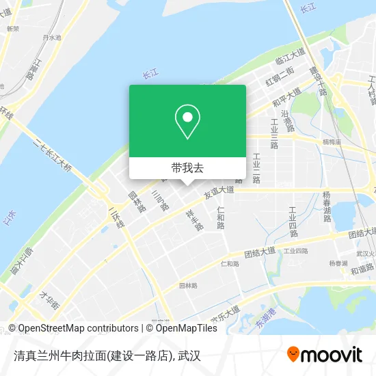 清真兰州牛肉拉面(建设一路店)地图