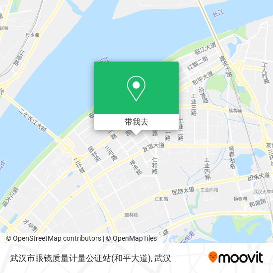 武汉市眼镜质量计量公证站(和平大道)地图