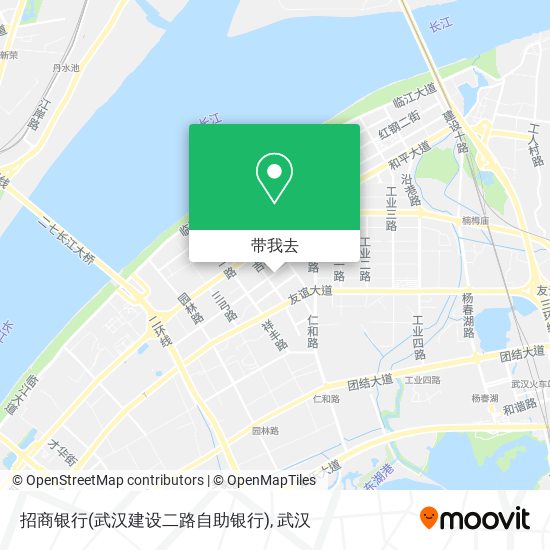 招商银行(武汉建设二路自助银行)地图