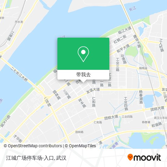 江城广场停车场-入口地图
