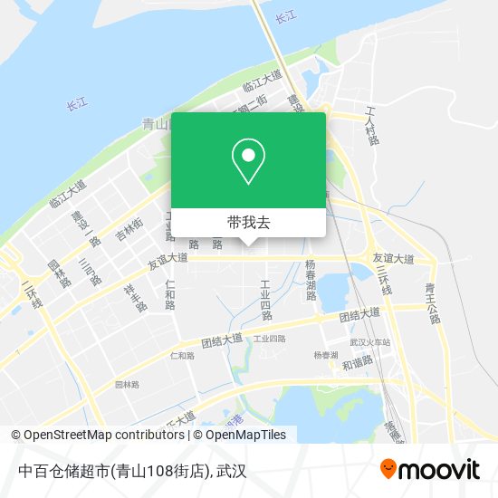 中百仓储超市(青山108街店)地图
