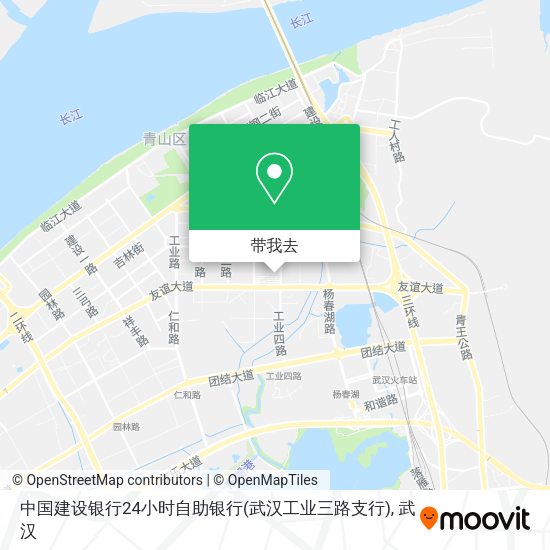 中国建设银行24小时自助银行(武汉工业三路支行)地图