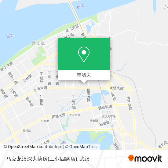 马应龙汉深大药房(工业四路店)地图