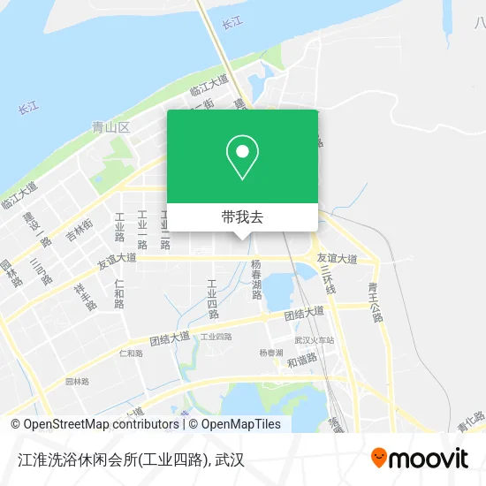 江淮洗浴休闲会所(工业四路)地图