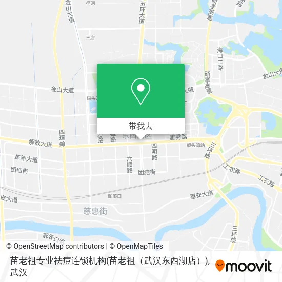 苗老祖专业祛痘连锁机构(苗老祖（武汉东西湖店）)地图